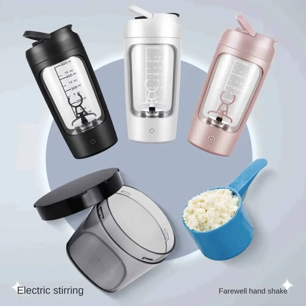 Electric protein shaker bottle