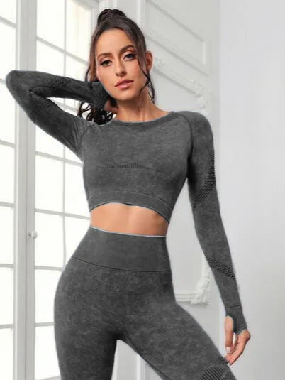 Seamless Long Sleeve Crop Top