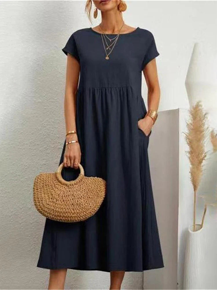 Solace Cotton Midi Dress