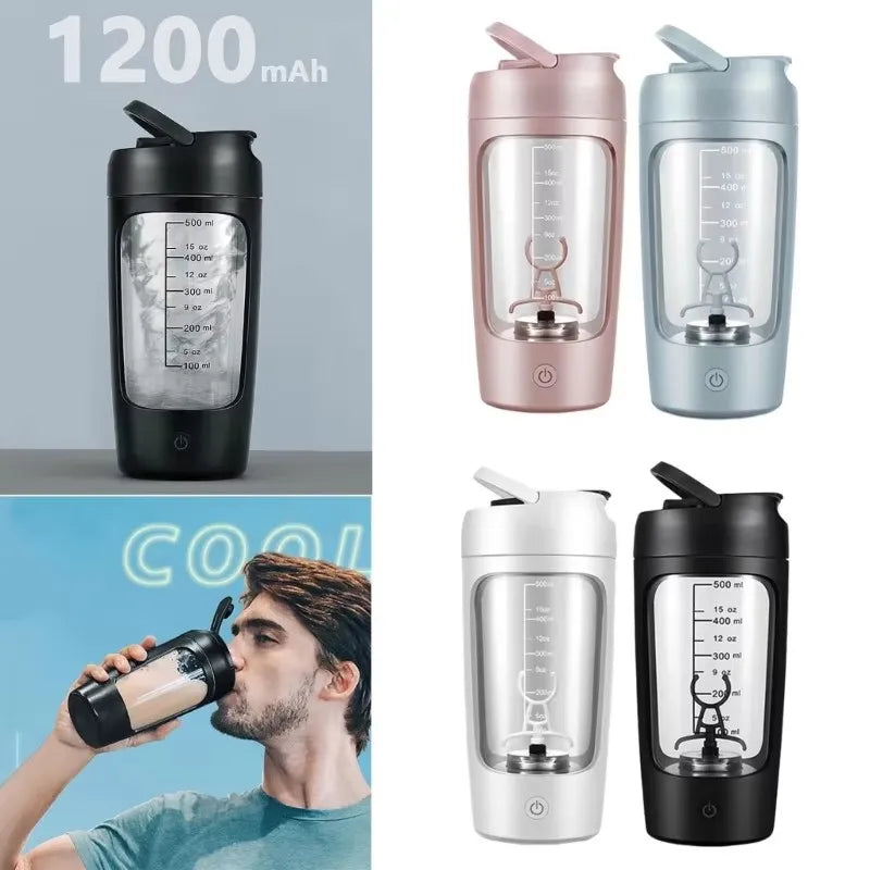 Electric protein shaker bottle