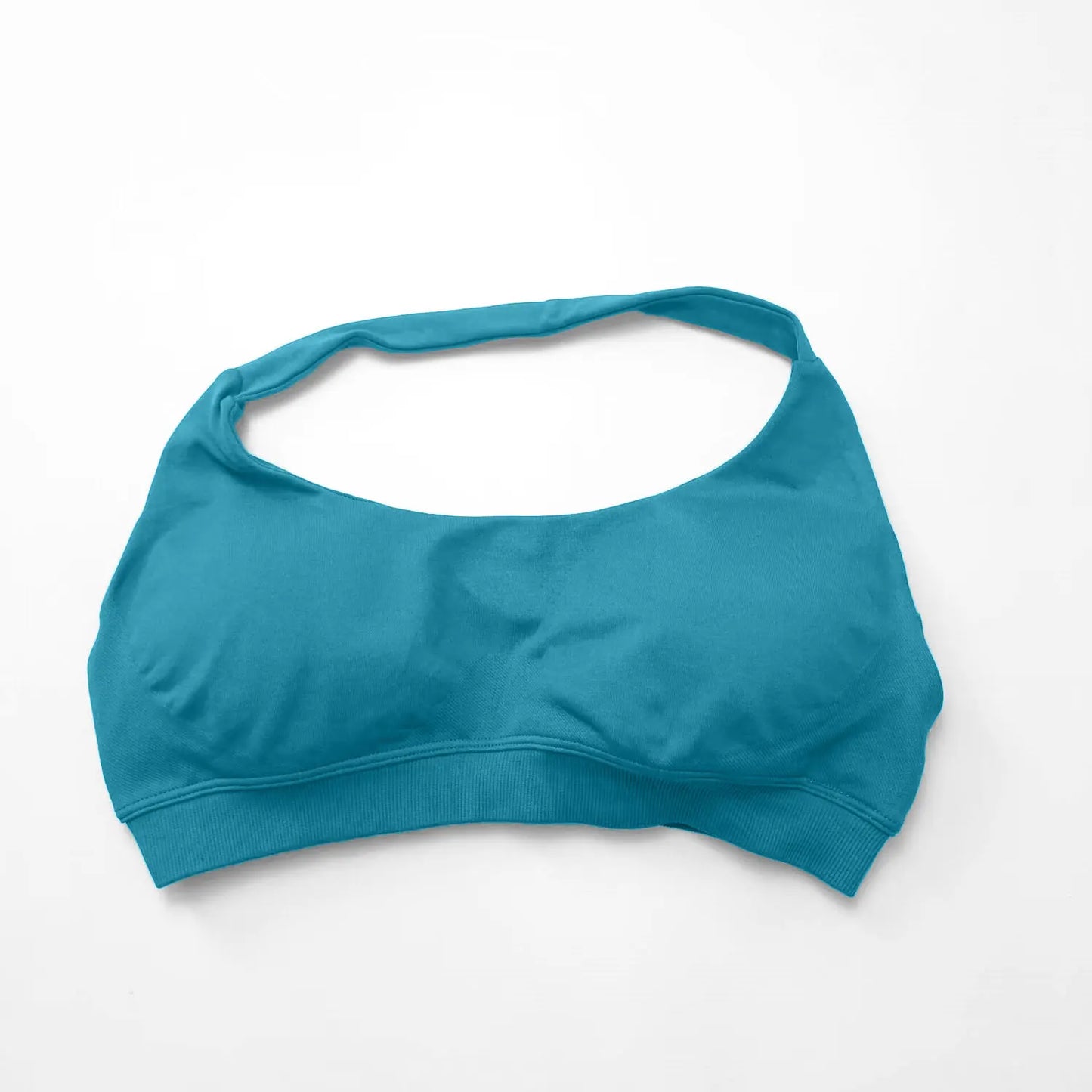 Open-back sports bra