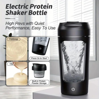 Electric protein shaker bottle
