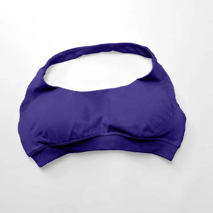 Open-back sports bra