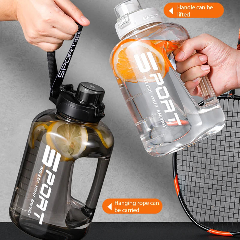 Large Capacity Sports Water Bottle -  BPA-Free Leakproof Gym Jug