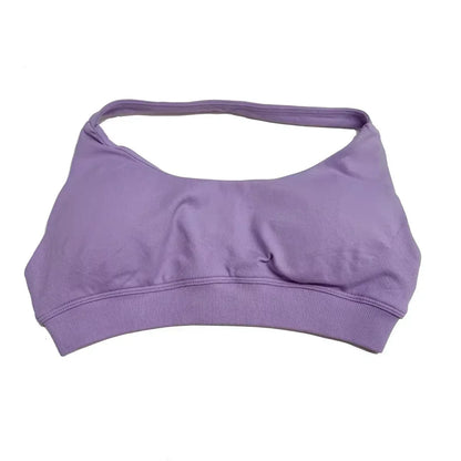 high-impact sports bra with open back