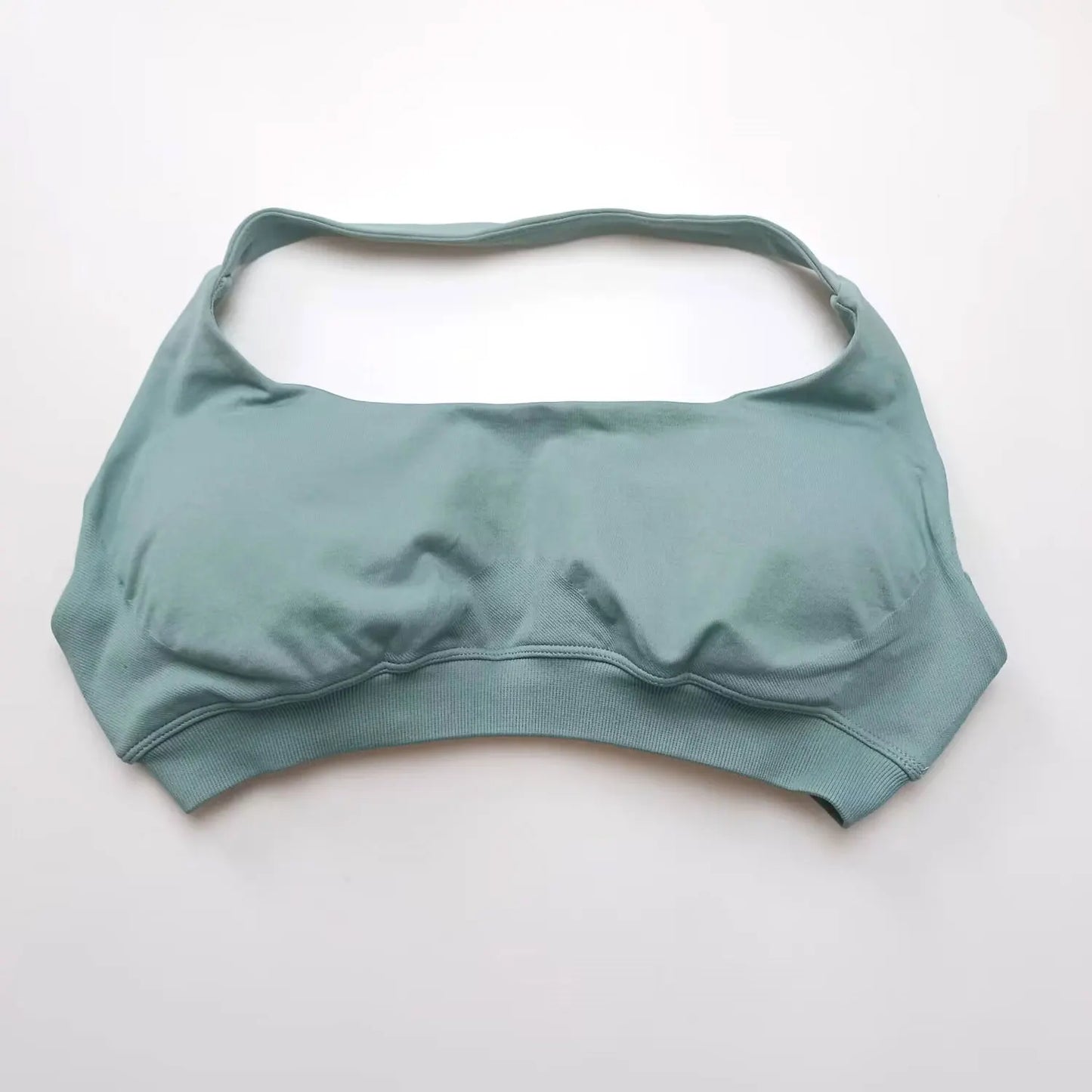 Open-back sports bra