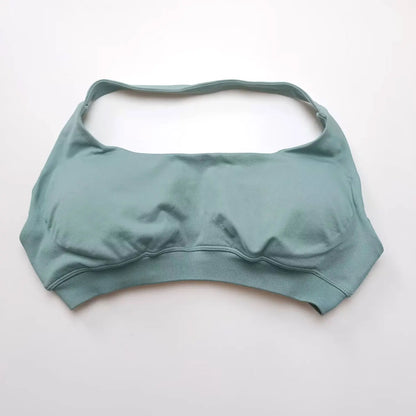 Open-back sports bra