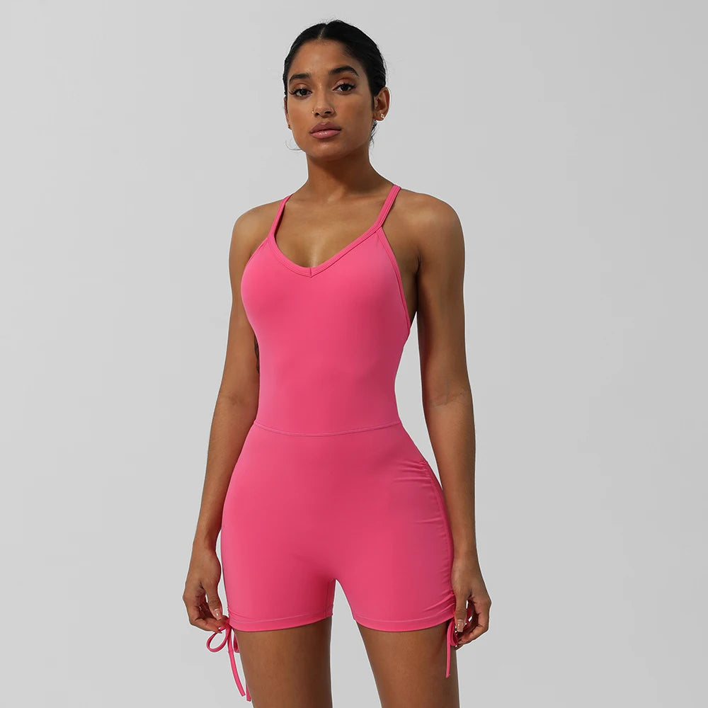 Yoga Jumpsuit Cross Back