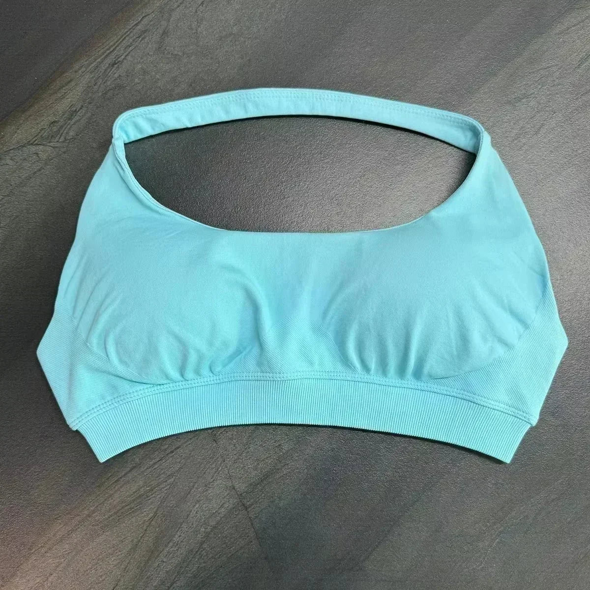 high-impact sports bra with open back