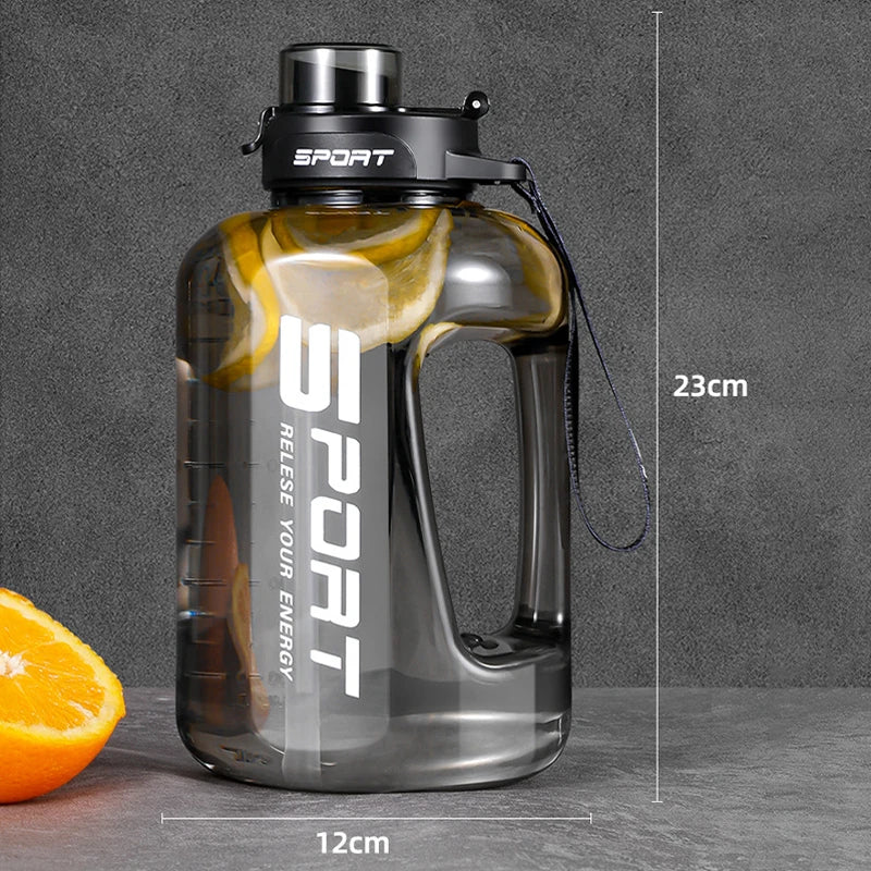 Large Capacity Sports Water Bottle -  BPA-Free Leakproof Gym Jug