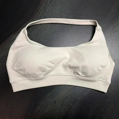 high-impact sports bra with open back