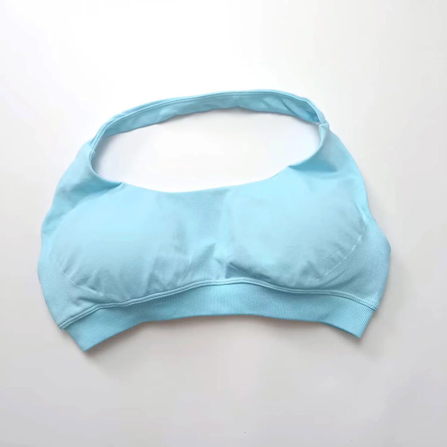 Open-back sports bra