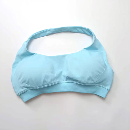 Open-back sports bra