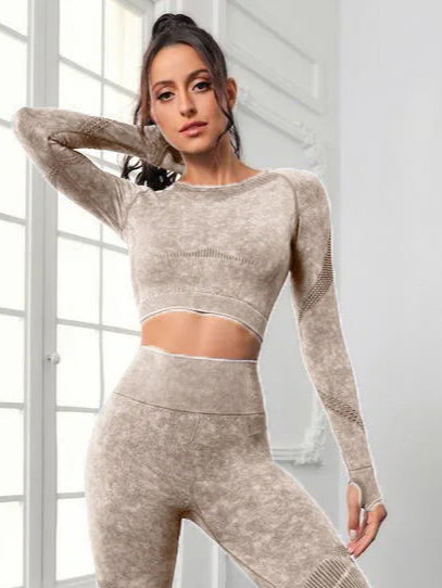 Seamless Long Sleeve Crop Top
