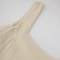 Isla Cotton Slit Midi Dress,