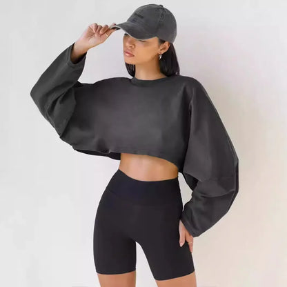 Drift Cropped Minimalist Pullover
