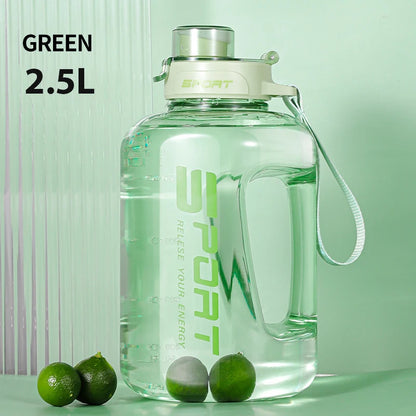 Large Capacity Sports Water Bottle -  BPA-Free Leakproof Gym Jug