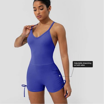 Yoga Jumpsuit Cross Back