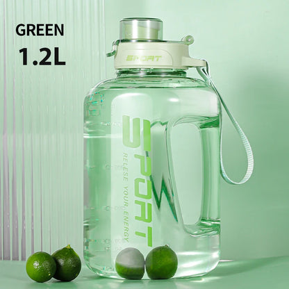 Large Capacity Sports Water Bottle -  BPA-Free Leakproof Gym Jug