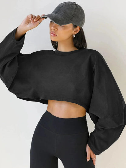 Drift Cropped Minimalist Pullover