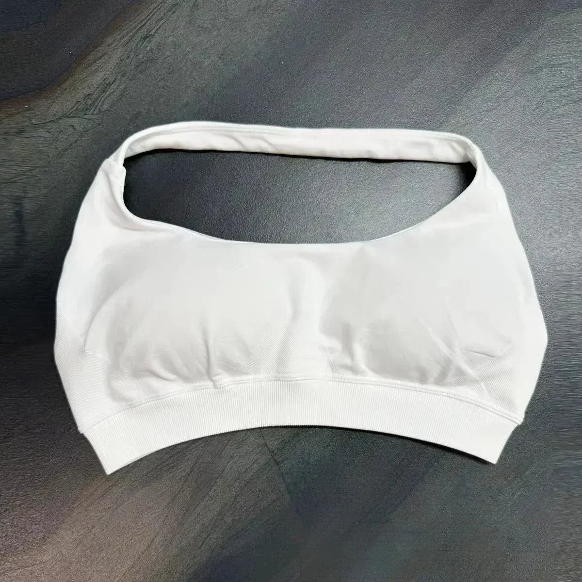 high-impact sports bra with open back