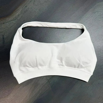 high-impact sports bra with open back
