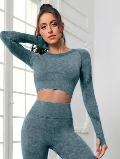 Seamless Long Sleeve Crop Top