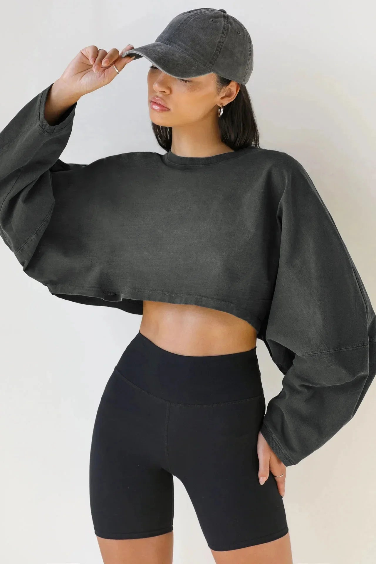 Drift Cropped Minimalist Pullover