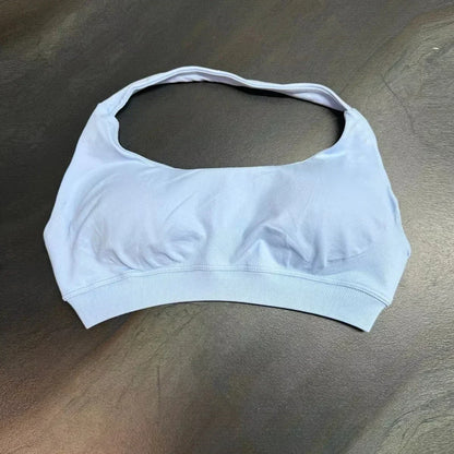high-impact sports bra with open back