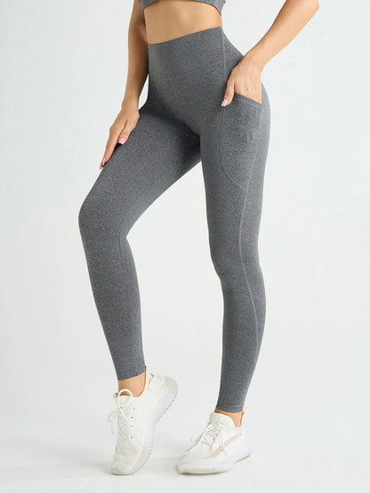High-Waisted Workout Leggings with Pockets