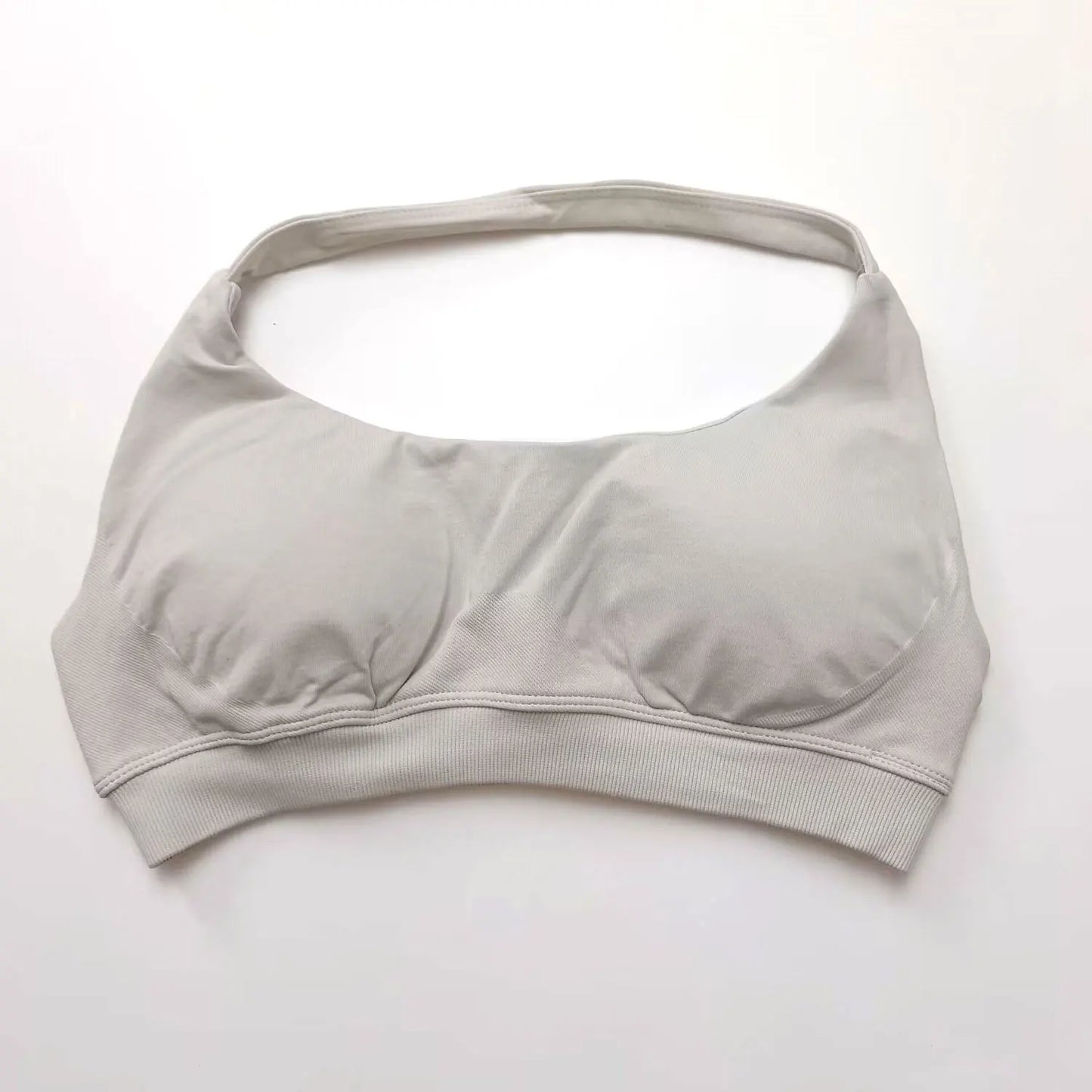Open-back sports bra