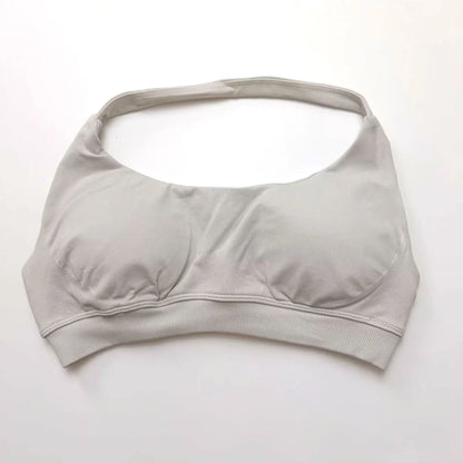 Open-back sports bra