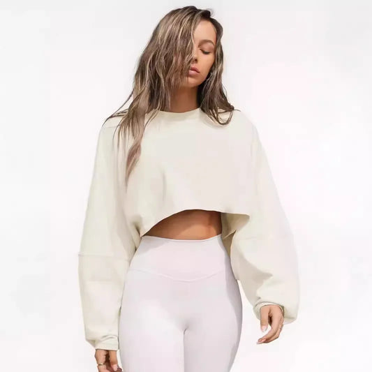 Drift Cropped Minimalist Pullover