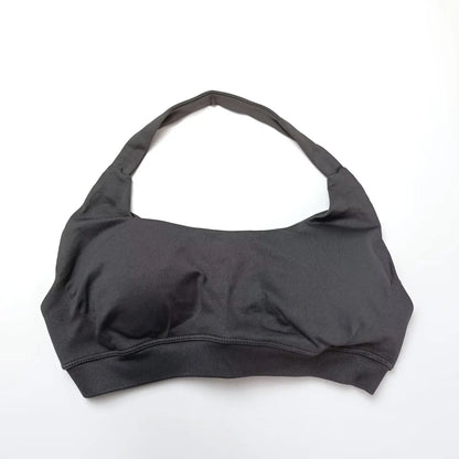 Open-back sports bra