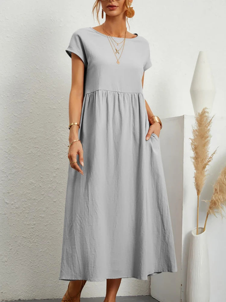 Solace Cotton Midi Dress