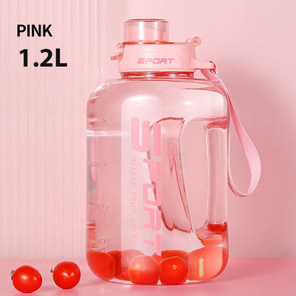 Large Capacity Sports Water Bottle -  BPA-Free Leakproof Gym Jug