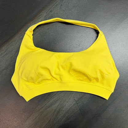 high-impact sports bra with open back