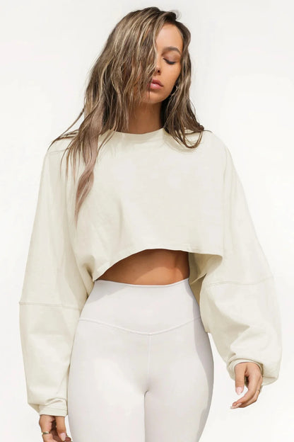 Drift Cropped Minimalist Pullover