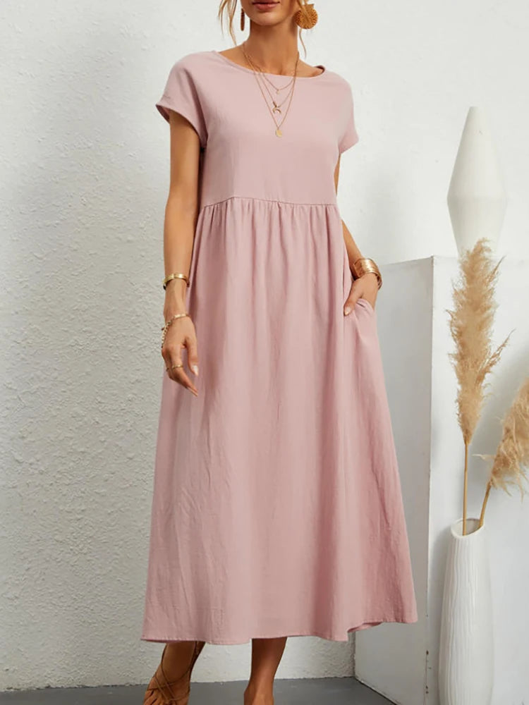 Solace Cotton Midi Dress