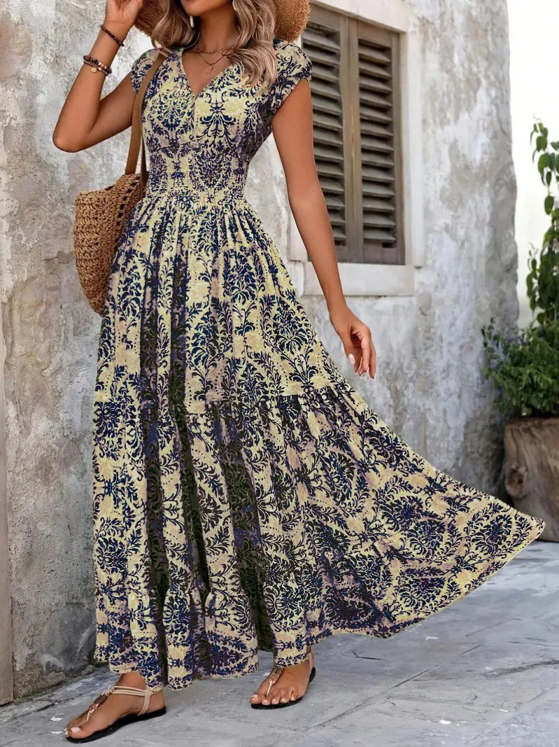 Valencia Bloom Maxi Dress