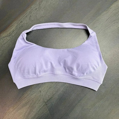 high-impact sports bra with open back