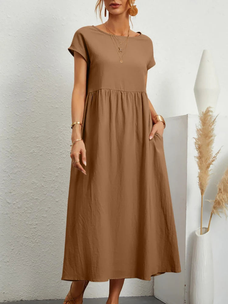 Solace Cotton Midi Dress