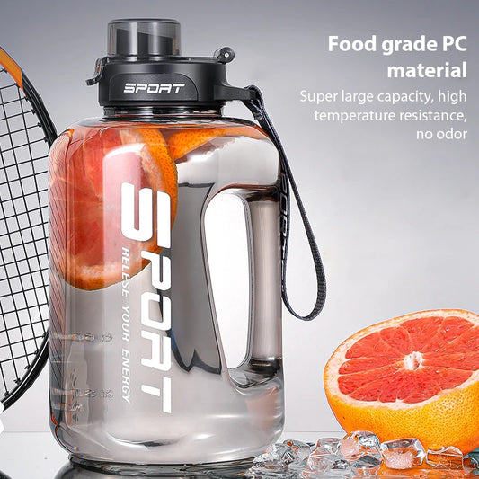 Large Capacity Sports Water Bottle -  BPA-Free Leakproof Gym Jug