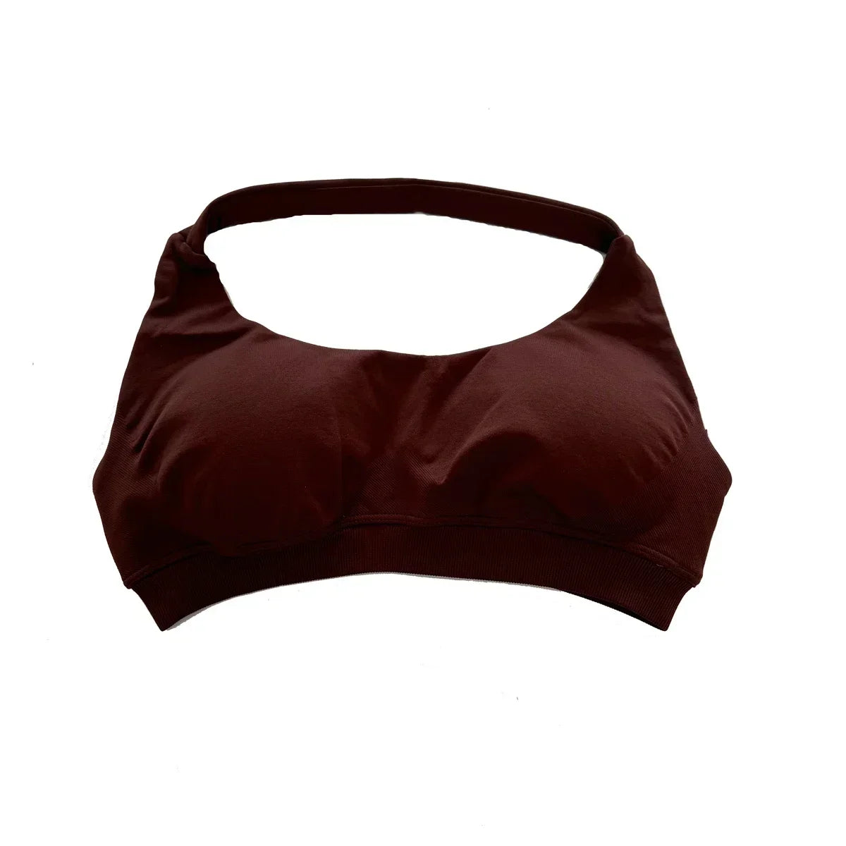 high-impact sports bra with open back