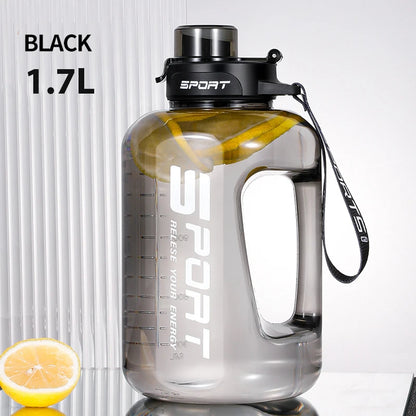 Large Capacity Sports Water Bottle -  BPA-Free Leakproof Gym Jug