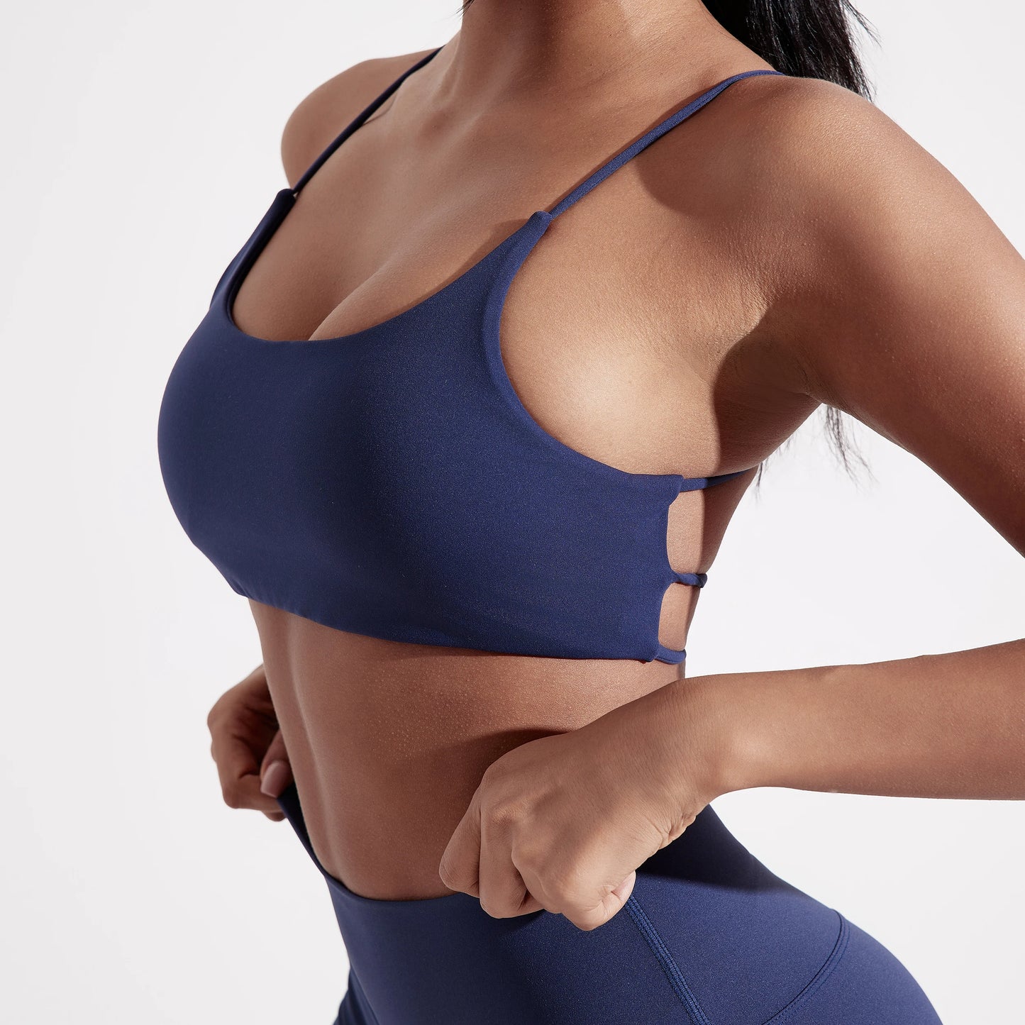 Crisscross back yoga bra