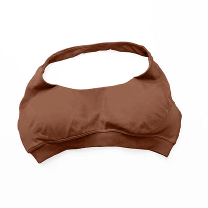 Open-back sports bra