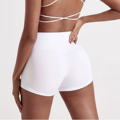 High-waisted workout shorts