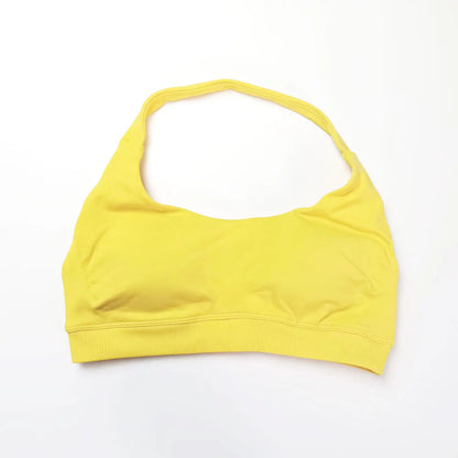 Open-back sports bra