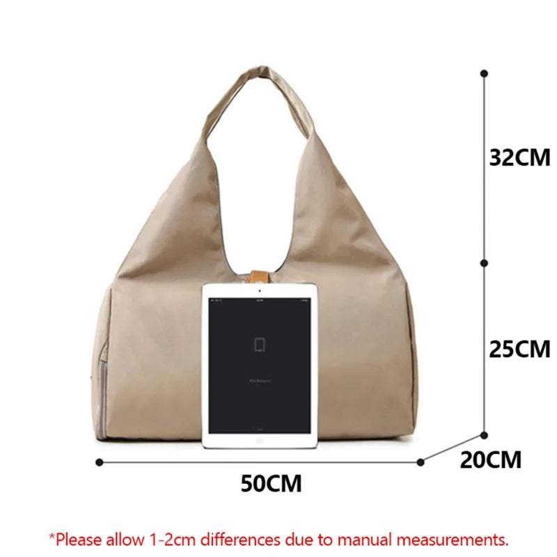 Women Yoga Mat Pad Bag Gym Sports Training Shoulder Bag Fitness Dance Travel Storage Bags Female Tote Dry Wet Handbags Weekend